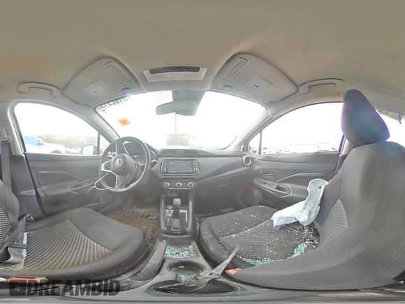 2021 Nissan Versa S with VIN 3N1CN8DV6ML855736, listed as a Copart auction lot 51829195 with 71,503 mi miles and Salvage title. Bid and sale history available at DreamBid. Image 12.
