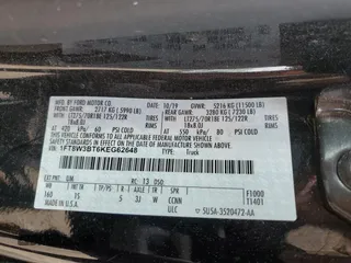 2019 Ford F-350 XL with VIN 1FT8W3BT6KEG62648, listed as a Copart auction lot 60870445 with 68,063 mi miles and Salvage title. Bid and sale history available at DreamBid. Image 12.