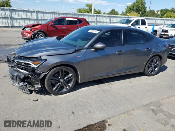 2023 Acura Integra w/A-Spec Package with VIN 19UDE4H31PA004007, listed as a Copart auction lot 71381574 with 39,960 mi miles and Salvage Title. Bid and sale history available at carsss.com. Image 1.