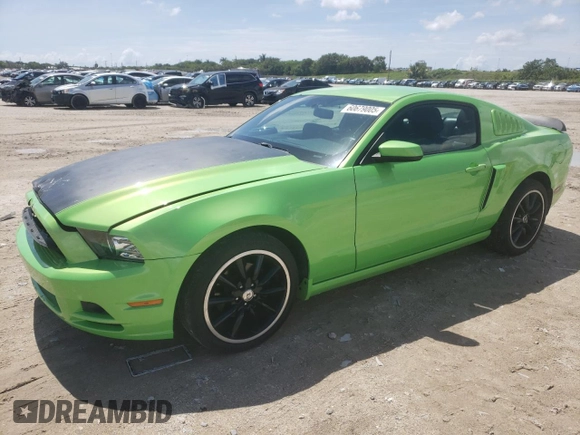 2013 Ford Mustang V6 with VIN 1ZVBP8AM1D5265875, listed as a Copart auction lot 60679005 with 102,380 mi miles and Salvage title. Bid and sale history available at DreamBid. Image 1.