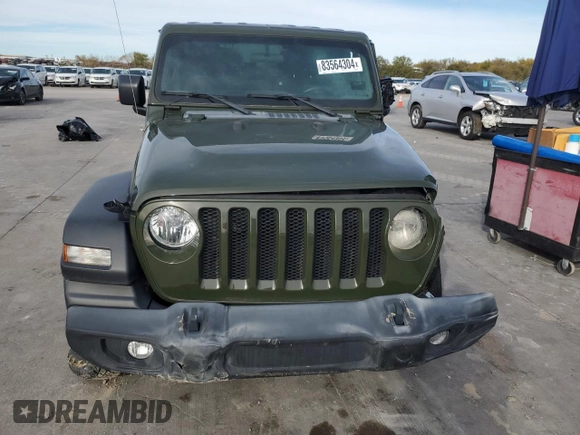 2021 Jeep Wrangler Unlimited Sport Altitude with VIN 1C4HJXDG7MW708491, listed as a Copart auction lot 83564304 with 8,319 mi miles and Clean Title. Bid and sale history available at carsss.com. Image 5.