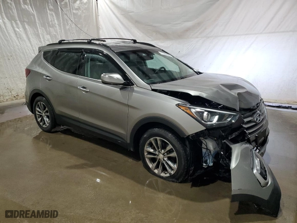 2018 Hyundai Santa Fe Sport Limited with VIN 5XYZUDLA1JG529296, listed as a Copart auction lot 71563604 with 37,166 mi miles and Salvage Title. Bid and sale history available at carsss.com. Image 4.