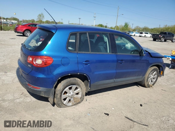2010 Volkswagen Tiguan SEL with VIN WVGAV7AX3AW002314, listed as a Copart auction lot 50514374 with Not provided miles and Salvage title. Bid and sale history available at DreamBid. Image 3.