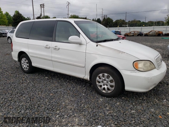2004 Kia Sedona LX with VIN KNDUP131346544101, listed as a Copart auction lot 72207784 with 0 mi miles and Salvage Title. Bid and sale history available at carsss.com. Image 4.