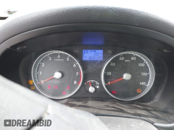 2011 Hyundai Accent GLS with VIN KMHCN4AC8BU597226, listed as a IAAI auction lot 41963682 with 166,020 mi miles and . Bid and sale history available at DreamBid. Image 7.