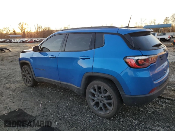 2021 Jeep Compass 80th Anniversary z VIN 3C4NJCEB9MT552992, wystawiony jako Copart lot #88515185 z przebiegiem 65 797 mil mil oraz Szkoda całkowita • Salvage title. Historia ofert i sprzedaży dostępna na DreamBid. Obrazek 2.