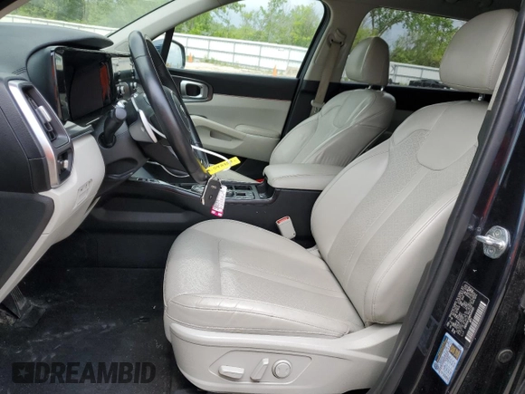 2021 Kia Sorento S with VIN KNDRG4LG5M5049495, listed as a Copart auction lot 59712505 with 76,727 mi miles and Salvage title. Bid and sale history available at DreamBid. Image 7.