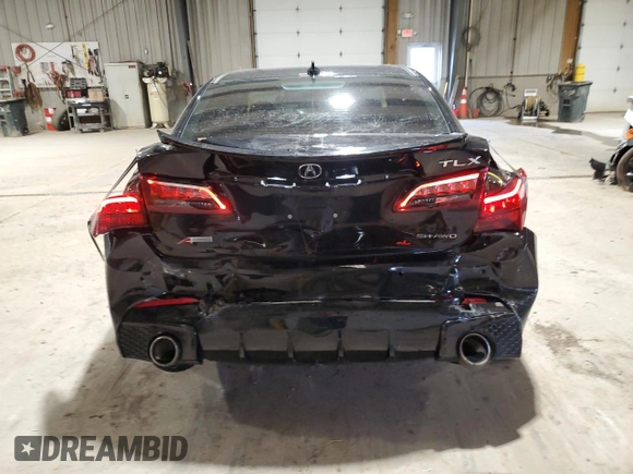 2018 Acura TLX w/A-SPEC Pkg with VIN 19UUB3F66JA000610, listed as a Copart auction lot 52499785 with 79,719 mi miles and Salvage Title. Bid and sale history available at carsss.com. Image 6.