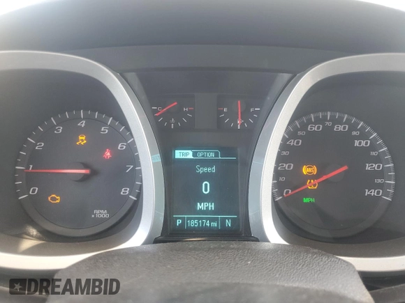 2016 Chevrolet Equinox LS with VIN 2GNFLEEK5G6312574, listed as a Copart auction lot 53605635 with 185,174 mi miles and Salvage Title. Bid and sale history available at DreamBid. Image 9.