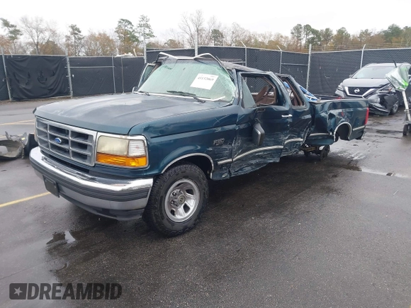 1995 Ford F-150 with VIN 1FTEX15N8SKB65989, listed as a IAAI auction lot 41132069 with 1 mi miles. Bid and sale history available at carsss.com. Image 2.