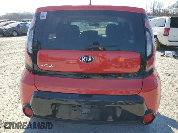 2016 Kia Soul + with VIN KNDJP3A52G7864917, listed as a Copart auction lot 82916504 with 0 mi miles and Salvage Title. Bid and sale history available at carsss.com. Image 6.