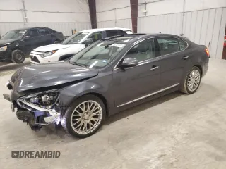 2014 Kia Cadenza Premium with VIN KNALN4D70E5165793, listed as a Copart auction lot 82120484 with 75,129 mi miles and Salvage Title. Bid and sale history available at carsss.com. Image 1.