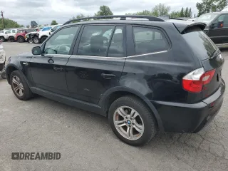 2006 BMW X3 3.0i with VIN WBXPA93466WG81226, listed as a Copart auction lot 61008215 with 184,590 mi miles and Clean title. Bid and sale history available at DreamBid. Image 2.