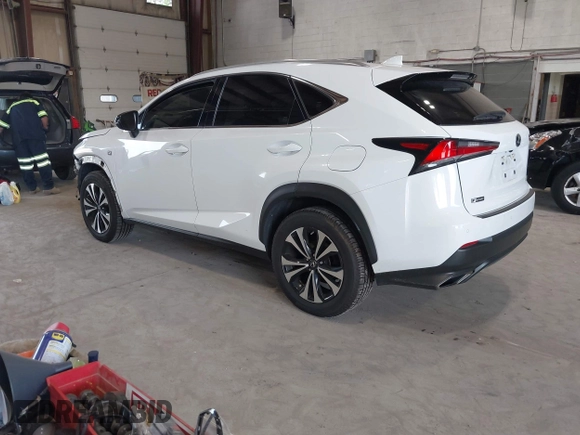 2021 Lexus NX 300 F Sport with VIN JTJSARDZXM5020779, listed as a IAAI auction lot 42530674 with 105,779 mi miles and . Bid and sale history available at DreamBid. Image 3.