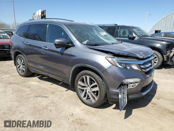 2016 Honda Pilot Touring with VIN 5FNYF6H98GB119708, listed as a Copart auction lot 48964525 with 45,448 mi miles and Salvage Title. Bid and sale history available at carsss.com. Image 4.