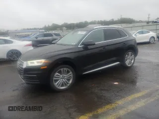 2018 Audi Q5 Premium Plus z VIN WA1BNAFY7J2142147, wystawiony jako Copart lot #57993325 z przebiegiem 59 694 mil mil oraz Szkoda całkowita • Salvage title. Historia ofert i sprzedaży dostępna na DreamBid. Obrazek 1.