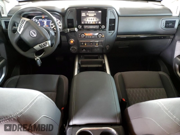 2024 Nissan Titan SV with VIN 1N6AA1FB4RN118307, listed as a Copart auction lot 51018655 with 445 mi miles and Salvage title. Bid and sale history available at DreamBid. Image 8.