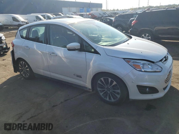2017 Ford C-Max Energi Titanium with VIN 1FADP5FU9HL107830, listed as a Copart auction lot 71574254 with 61,626 mi miles and Clean Title. Bid and sale history available at carsss.com. Image 4.