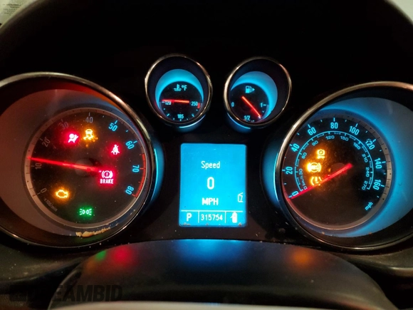 2011 Buick Regal CXL RL4 with VIN 2G4GS5EC4B9178684, listed as a Copart auction lot 60784015 with 315,754 mi miles and Salvage title. Bid and sale history available at DreamBid. Image 9.