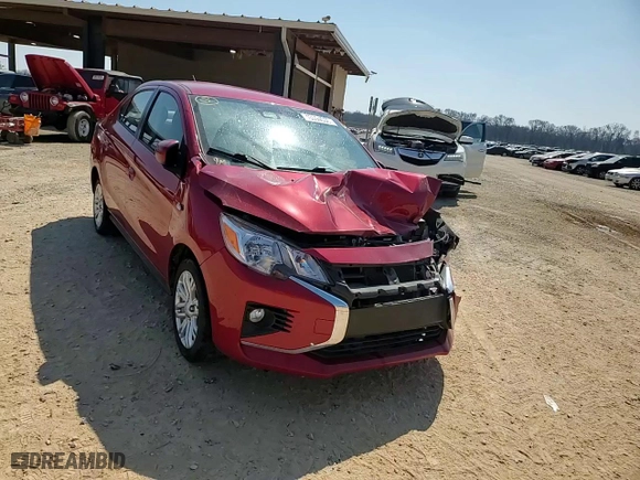 2022 Mitsubishi Mirage G4 ES with VIN ML32FUFJ1NHF06613, listed as a Copart auction lot 48594085 with 24,630 mi miles and Salvage Title. Bid and sale history available at carsss.com. Image 14.