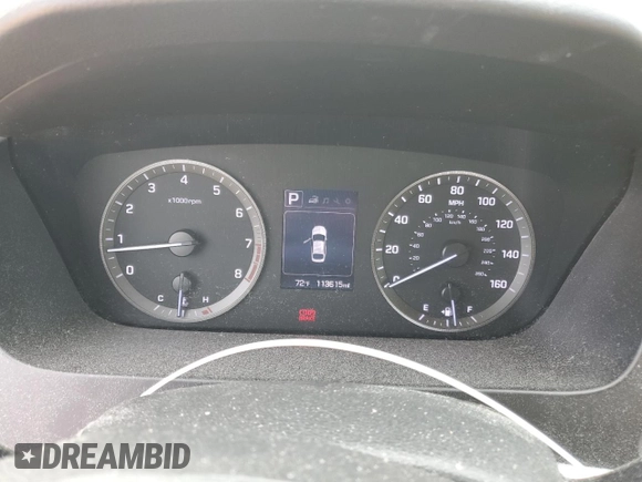 2015 Hyundai Sonata SE with VIN 5NPE24AF4FH224961, listed as a Copart auction lot 54130185 with 113,615 mi miles and Salvage Title. Bid and sale history available at DreamBid. Image 9.