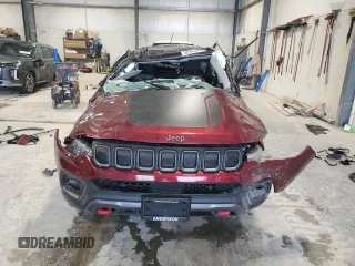 2022 Jeep Compass Trailhawk with VIN 3C4NJDDB7NT115064, listed as a Copart auction lot 58568375 with 13,267 mi miles and Salvage title. Bid and sale history available at DreamBid. Image 5.