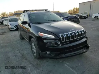 2018 Jeep Cherokee Latitude Plus with VIN 1C4PJLLX3JD580442, listed as a Copart auction lot 77999834 with 77,190 mi miles and Salvage Title. Bid and sale history available at carsss.com. Image 13.