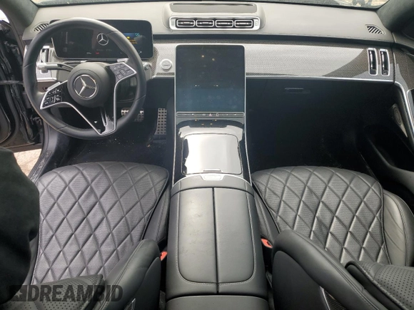 2021 Mercedes-Benz S 580 with VIN W1K6G7GB6MA042104, listed as a Copart auction lot 49778905 with 13,535 mi miles and Salvage Title. Bid and sale history available at DreamBid. Image 8.