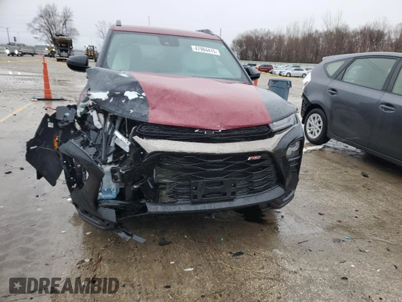 2021 Chevrolet TrailBlazer RS with VIN KL79MTSL1MB017739, listed as a Copart auction lot 47984415 with 66,957 mi miles and Salvage Title. Bid and sale history available at carsss.com. Image 5.