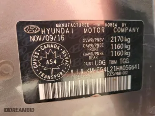 2017 Hyundai Sonata Plug-In Hybrid Limited with VIN KMHE54L21HA056641, listed as a Copart auction lot 67695224 with 255,262 mi miles and Clean Title. Bid and sale history available at carsss.com. Image 12.