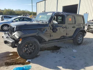 2021 Jeep Wrangler Unlimited Willys with VIN 1C4HJXDM8MW530712, listed as a Copart auction lot 54873175 with 54,598 mi miles and Salvage Title. Bid and sale history available at DreamBid. Image 1.