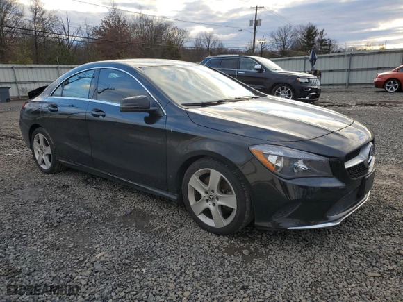 2018 Mercedes-Benz CLA with VIN WDDSJ4GB6JN600908, listed as a Copart auction lot 87123794 with NaN miles and Salvage Title. Bid and sale history available at carsss.com. Image 4.