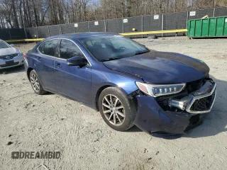 2018 Acura TLX w/Technology Pkg with VIN 19UUB1F58JA010048, listed as a Copart auction lot 46677505 with 70,642 mi miles and Salvage Title. Bid and sale history available at carsss.com. Image 4.