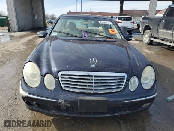 2003 Mercedes-Benz E-Class 3.2L with VIN WDBUF65JX3A239265, listed as a Copart auction lot 44624485 with 0 mi miles and Salvage Title. Bid and sale history available at carsss.com. Image 5.