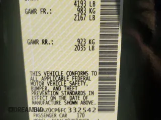 2015 Nissan LEAF S with VIN 1N4AZ0CP6FC332542, listed as a Copart auction lot 88850955 with 47,921 mi miles and Salvage Title. Bid and sale history available at DreamBid. Image 14.