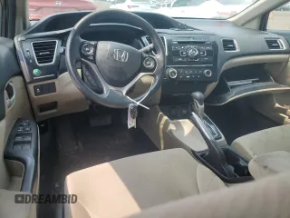 2013 Honda Civic LX with VIN 2HGFB2F55DH552566, listed as a Copart auction lot 59542755 with 160,820 mi miles and Salvage title. Bid and sale history available at DreamBid. Image 8.