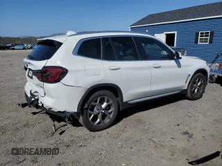 2024 BMW X3 xDrive30i with VIN 5UX53DP0XR9V54471, listed as a Copart auction lot 49241855 with 10,125 mi miles and Salvage Title. Bid and sale history available at carsss.com. Image 3.