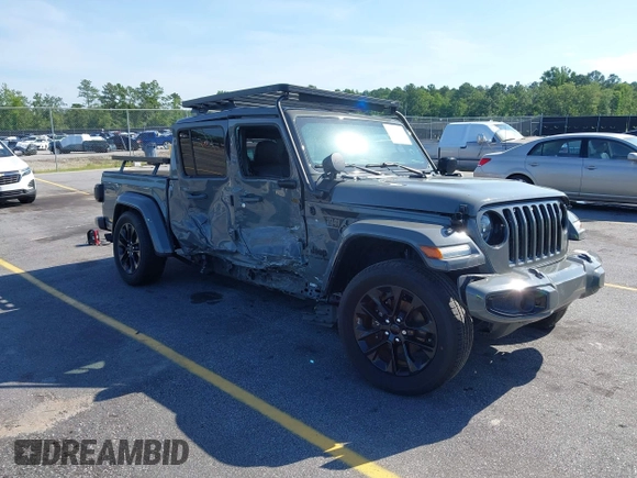 2022 Jeep Gladiator High Altitude with VIN 1C6HJTFG6NL152173, listed as a IAAI auction lot 42524638 with 17,148 mi miles and . Bid and sale history available at DreamBid. Image 1.