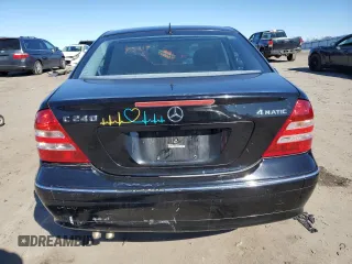 2005 Mercedes-Benz C 240 with VIN WDBRF81J45F603063, listed as a Copart auction lot 44751855 with 161,502 mi miles and Salvage Title. Bid and sale history available at DreamBid. Image 6.