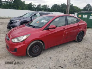 2013 Hyundai Accent GLS with VIN KMHCT4AEXDU585041, listed as a Copart auction lot 60194655 with 140,007 mi miles and Salvage title. Bid and sale history available at DreamBid. Image 1.