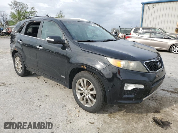 2011 Kia Sorento SX with VIN 5XYKWDA21BG093963, listed as a Copart auction lot 51426825 with 186,749 mi miles and Salvage Title. Bid and sale history available at carsss.com. Image 4.