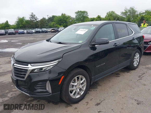 2023 Chevrolet Equinox LT with VIN 3GNAXKEG8PL234974, listed as a IAAI auction lot 42363399 with 15,583 mi miles and . Bid and sale history available at DreamBid. Image 2.