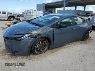 2024 Toyota Prius LE with VIN JTDACAAUXR3023011, listed as a Copart auction lot 61337595 with 25,660 mi miles and Non repairable. Bid and sale history available at DreamBid. Image 1.