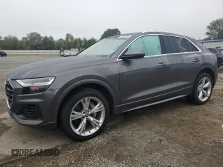 2019 Audi Q8 Premium Plus with VIN WA1BVBF13KD034039, listed as a Copart auction lot 79762724 with 55,412 mi miles and Salvage title. Bid and sale history available at DreamBid. Image 1.