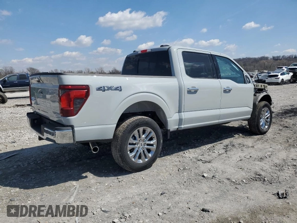 2024 Ford F-150 XLT with VIN 1FTFW3L57RKE90326, listed as a Copart auction lot 46570685 with 919 mi miles and Salvage Title. Bid and sale history available at carsss.com. Image 3.