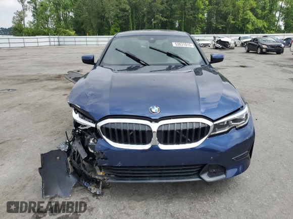 2019 BMW 3 Series 330i with VIN WBA5R1C51KAK09945, listed as a Copart auction lot 53831015 with 18,135 mi miles and Salvage title. Bid and sale history available at DreamBid. Image 5.