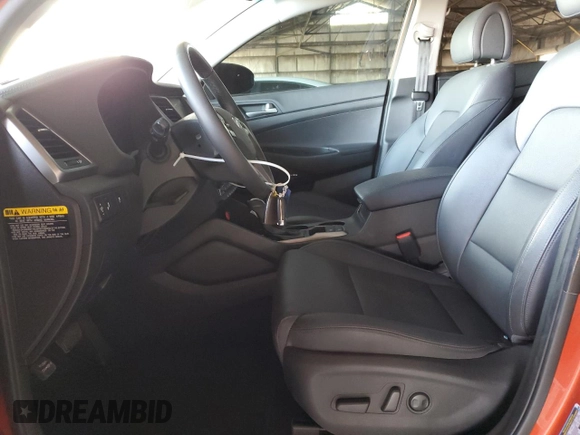 2018 Hyundai Tucson SEL Plus with VIN KM8J33A49JU605252, listed as a Copart auction lot 44616425 with 58,721 mi miles and Salvage Title. Bid and sale history available at carsss.com. Image 7.