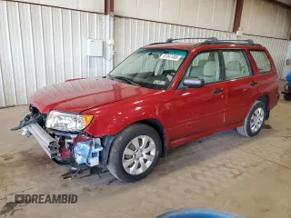 2008 Subaru Forester X with VIN JF1SG63688H706658, listed as a Copart auction lot 51047495 with 57,518 mi miles and Salvage title. Bid and sale history available at DreamBid. Image 1.