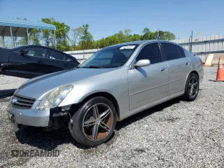 2005 Infiniti G35 with VIN JNKCV51F15M303608, listed as a Copart auction lot 51694325 with 186,375 mi miles and Salvage Title. Bid and sale history available at DreamBid. Image 1.
