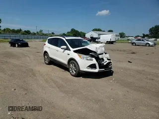 2013 Ford Escape SEL with VIN 1FMCU0HX4DUA84806, listed as a Copart auction lot 62593805 with 107,147 mi miles and Salvage title. Bid and sale history available at DreamBid. Image 14.
